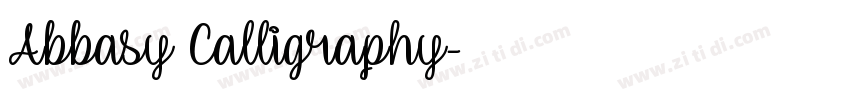 Abbasy Calligraphy字体转换